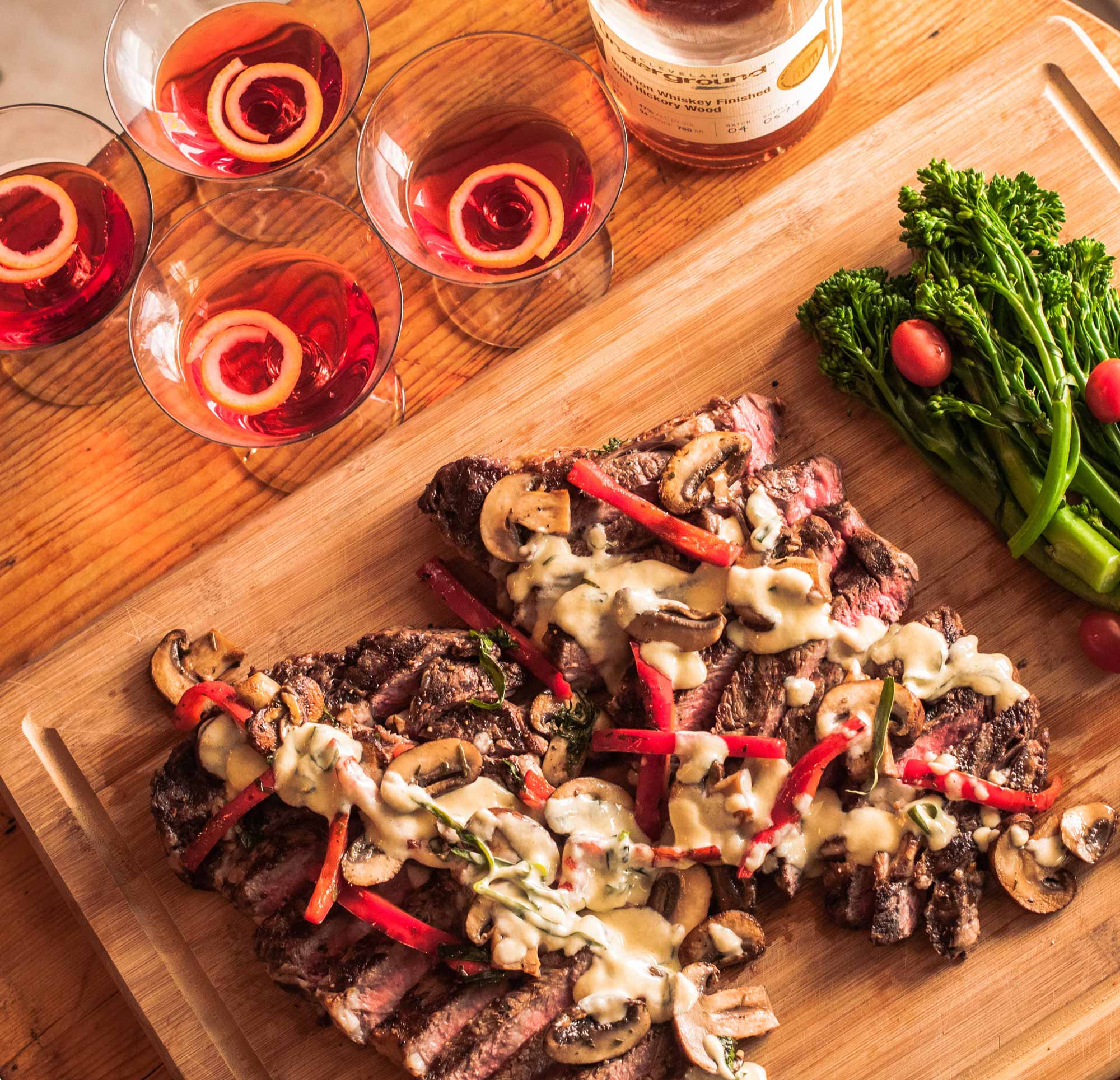 Bourbon Street Rib-Eye Steak Recipe