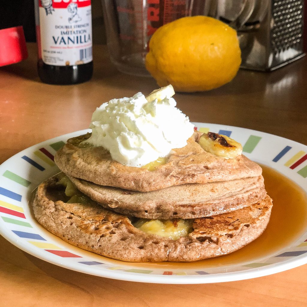 Bourbon Banana Pancakes