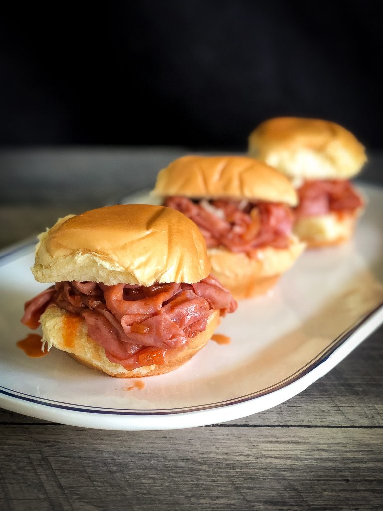 Bourbon Beef Sliders