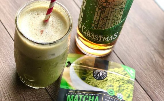 Iced Bourbon Matcha Latte