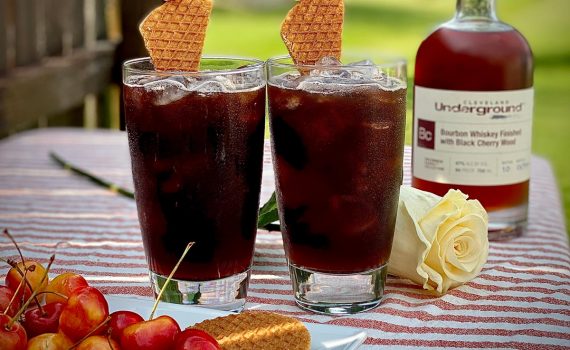 Cherry Bourbonilla Fizz