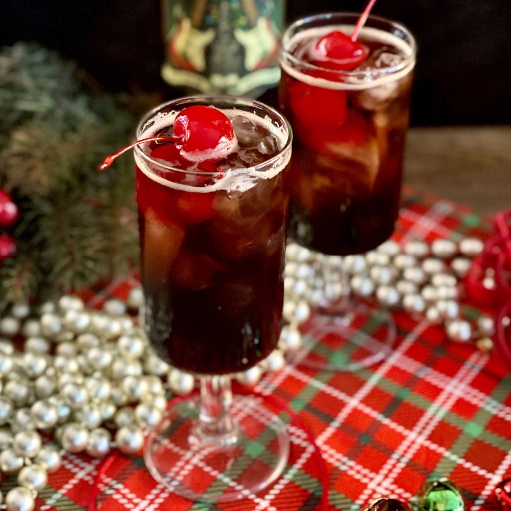 A Very Cherry Christmas Cocktail