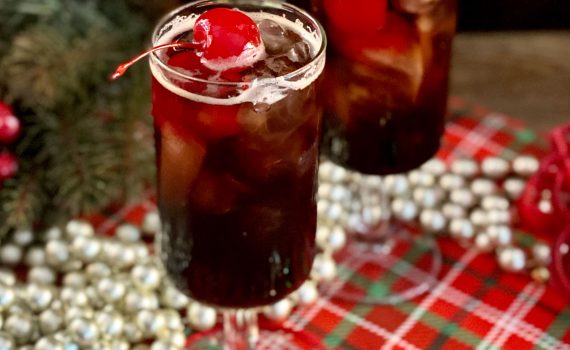 A Very Cherry Christmas Cocktail