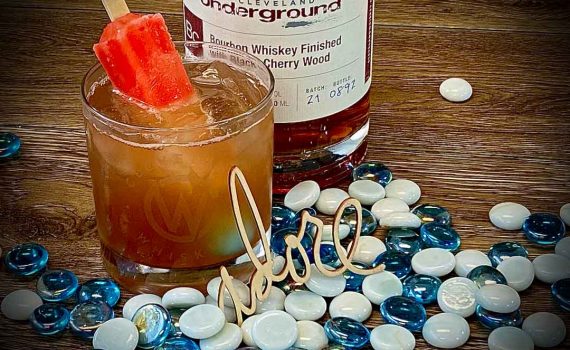 Red White and Blue Rocket Pop Cocktail